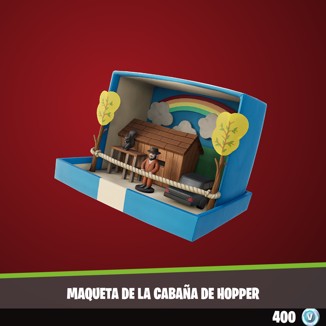 Maqueta de la cabaa de Hopper